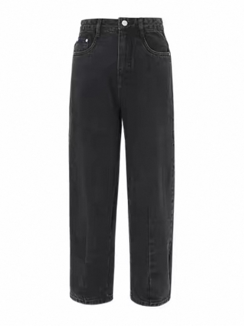 Edition Women’s Vintage High-Waisted Black Cropped Jeans